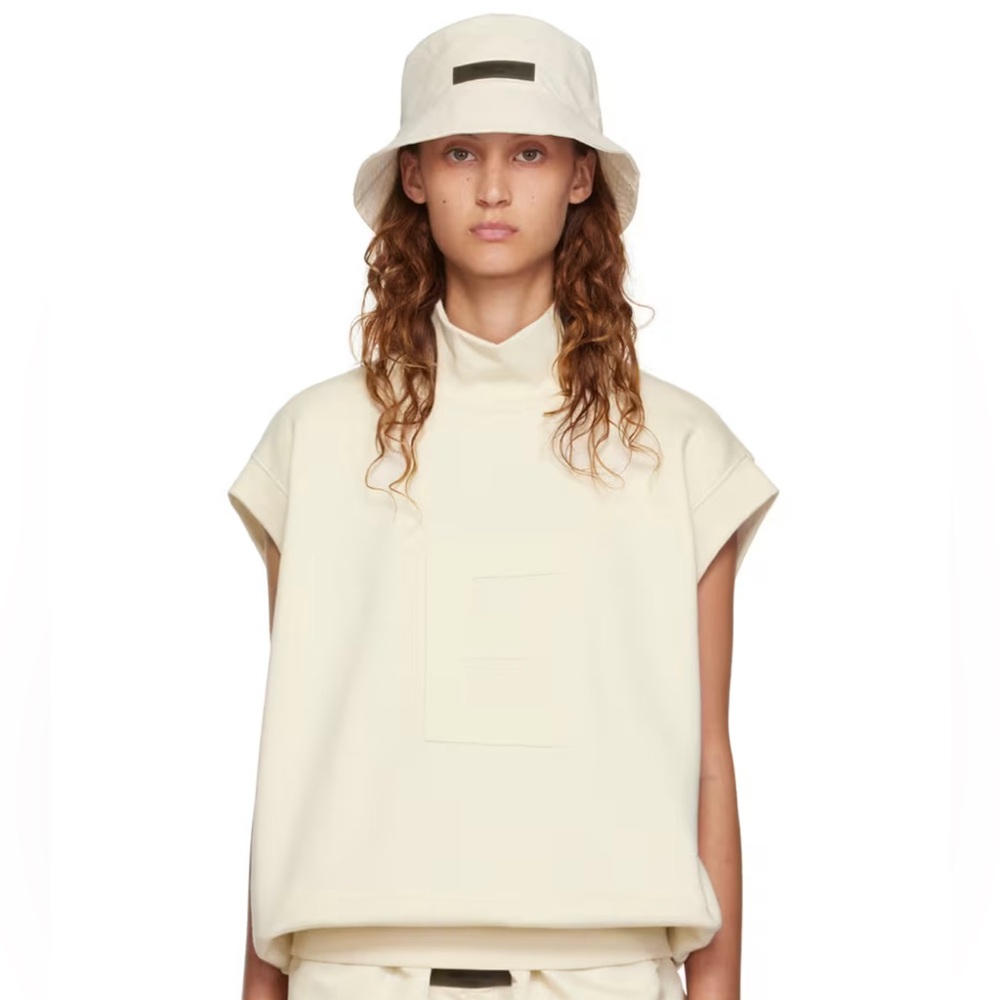 Fear of God Essentials Off-White Mock Neck Vest